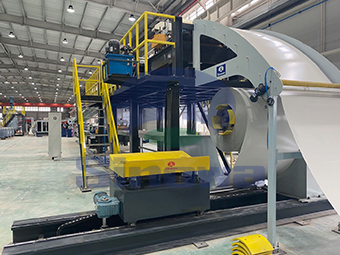 巖棉封邊保溫板流水線