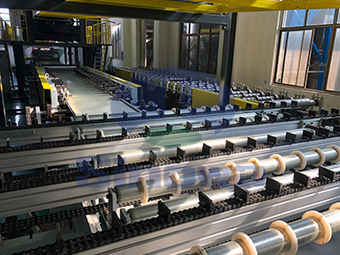 巖棉封邊保溫板流水線