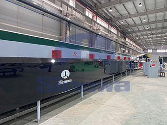 巖棉封邊保溫板流水線